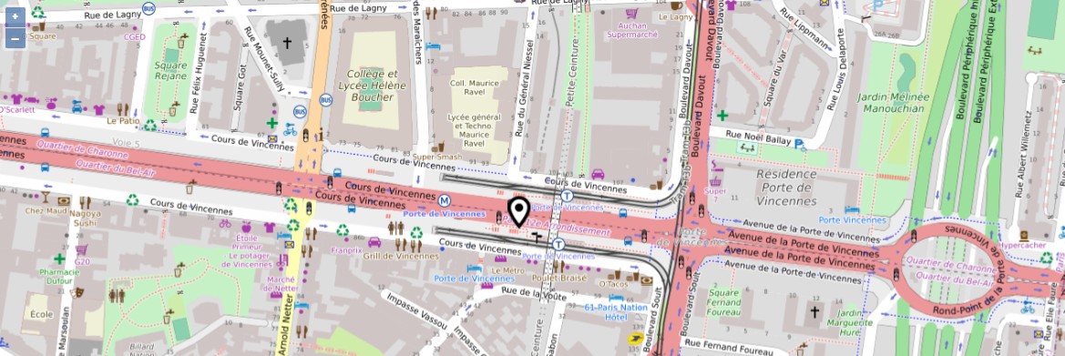 Photo de la map pour nous localiser Photo de la map pour nous localiser